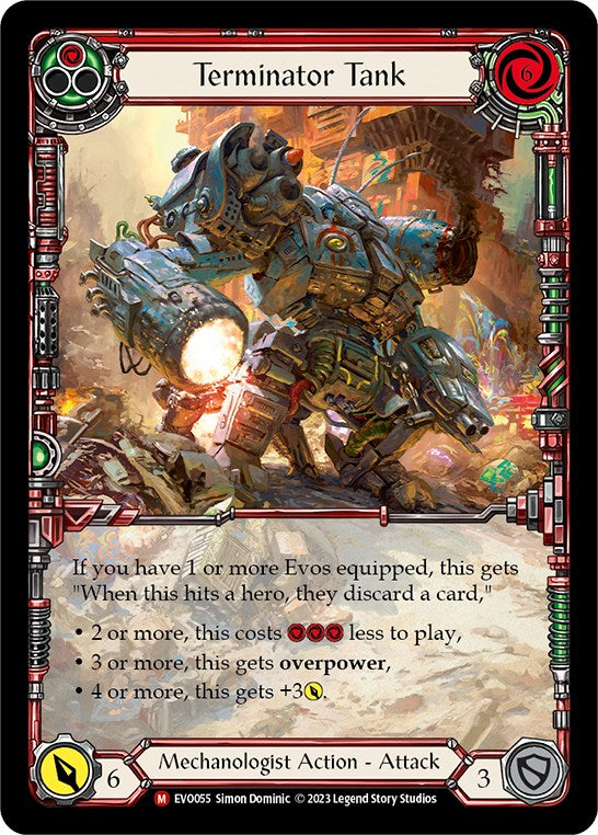 Terminator Tank (Extended Art) [EVO055] (Bright Lights)  Rainbow Foil