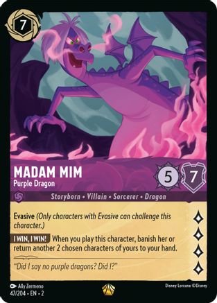 Madam Mim - Purple Dragon (47/204) [Rise of the Floodborn]