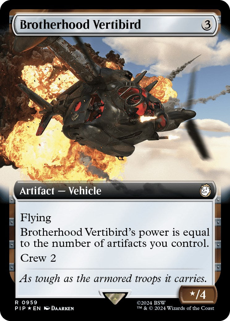 Brotherhood Vertibird (Extended Art) (Surge Foil)