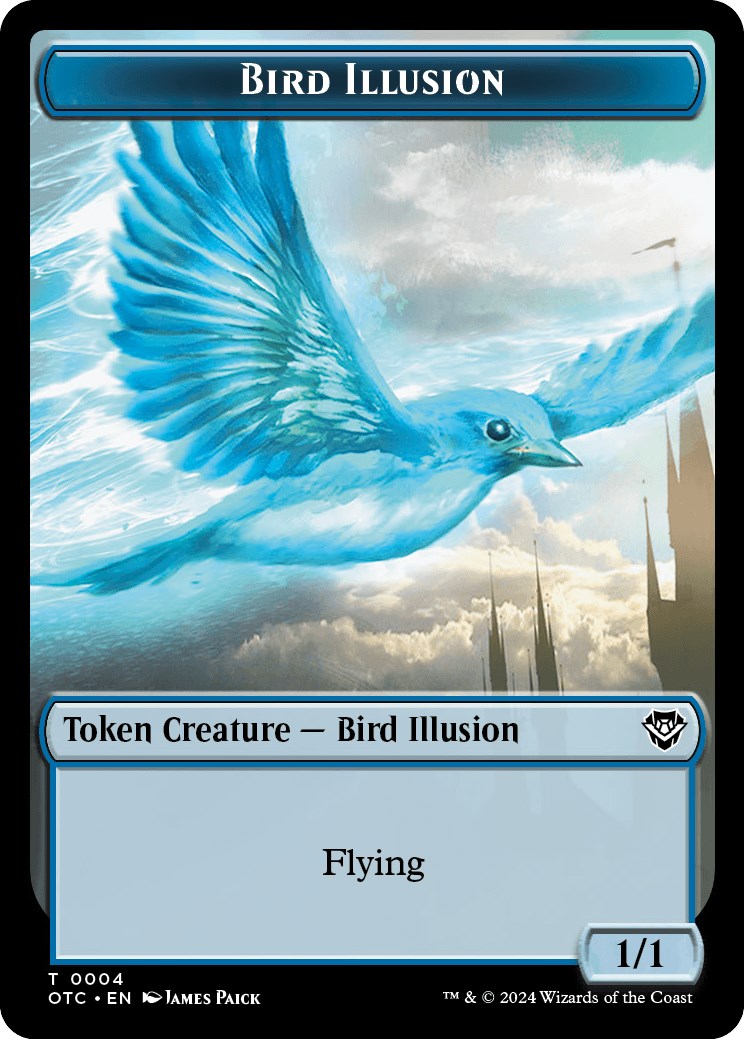 Bird Illusion // Elemental (0014) Double-Sided Token [OTC - 4 // 14]