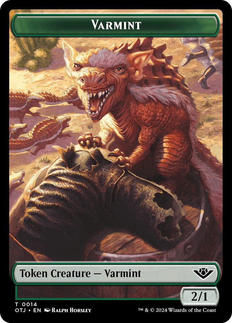 Varmint // Plot Double-Sided Token [OTJ - 14 // 20]