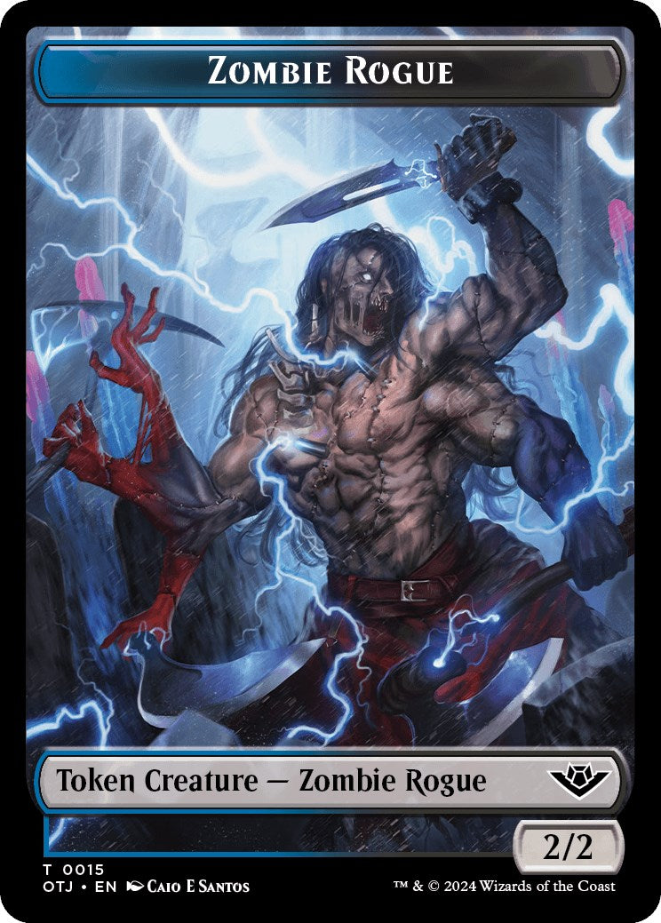 Zombie Rogue // Plot Double-Sided Token [OTJ - 15 // 20]
