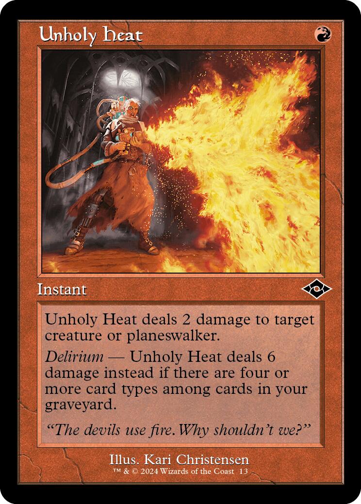Unholy Heat (Retro Frame)