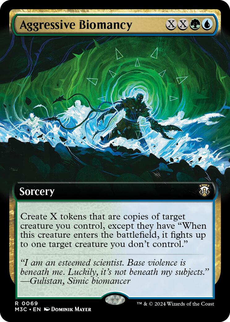 Aggressive Biomancy (Extended Art) (Ripple Foil) [M3C - 69]