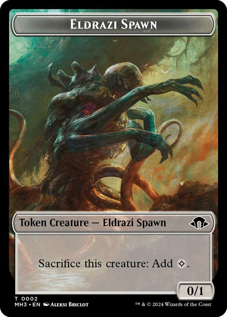 Eldrazi Spawn // Fish Double-Sided Token [MH3 - 2 // 10]