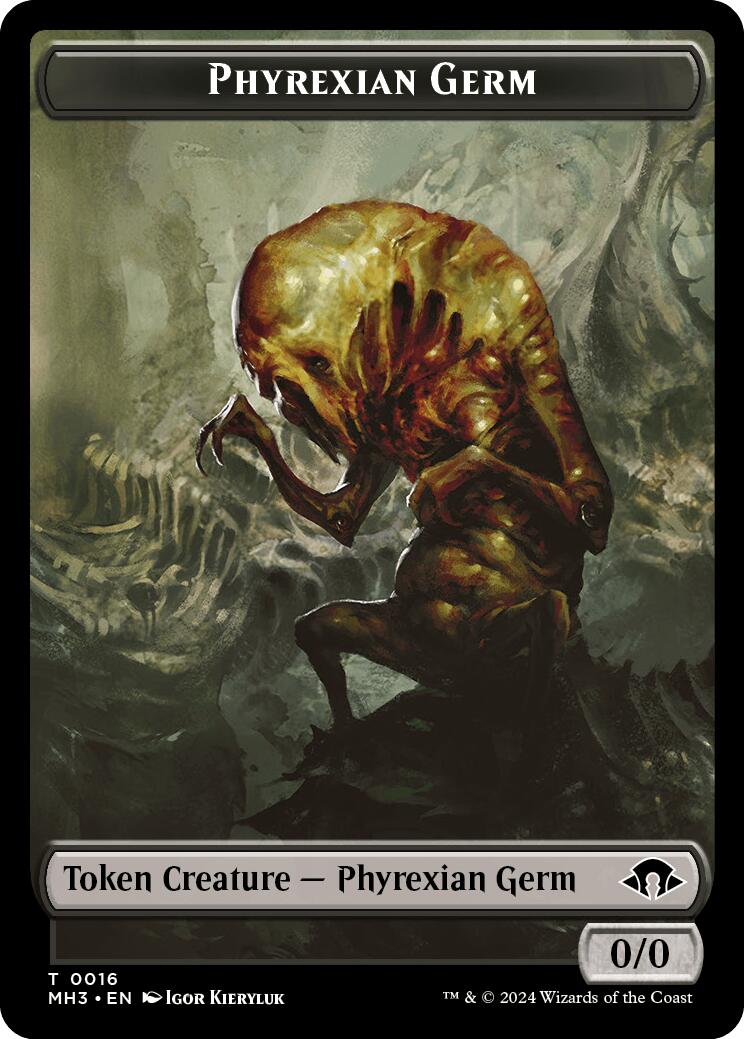 Phyrexian Germ // Zombie Army Double-Sided Token [MH3 - 16 // 22]