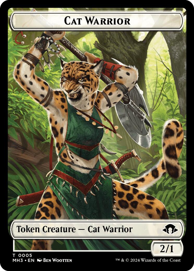 Cat Warrior Token [MH3 - 5]