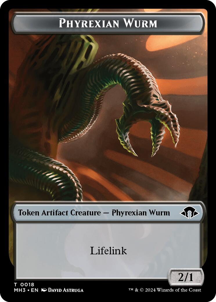 Phyrexian Wurm Token (0018) [MH3 - 18]