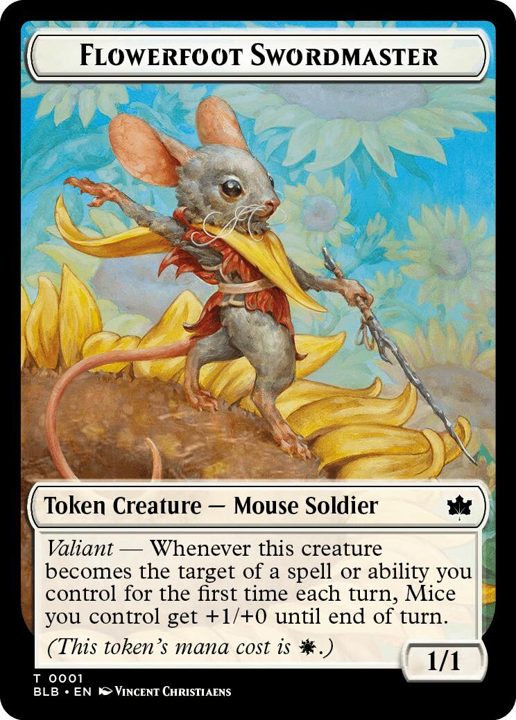 Flowerfoot Swordmaster Token [BLB - 1]