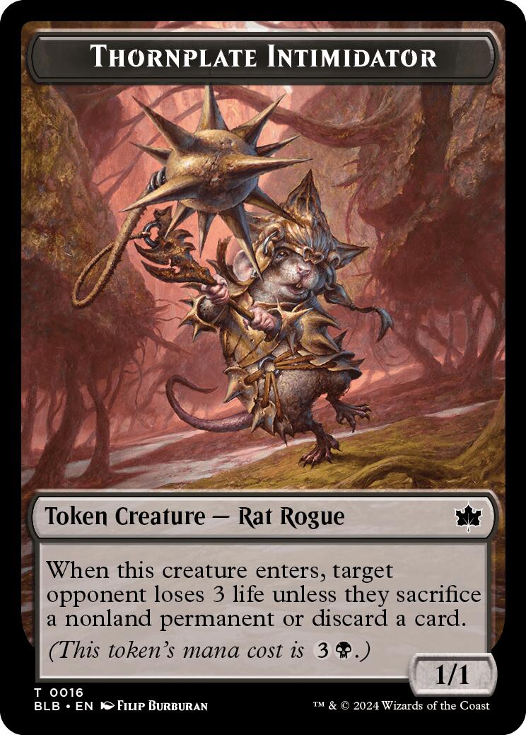 Thornplate Intimidator Token [BLB - 16]