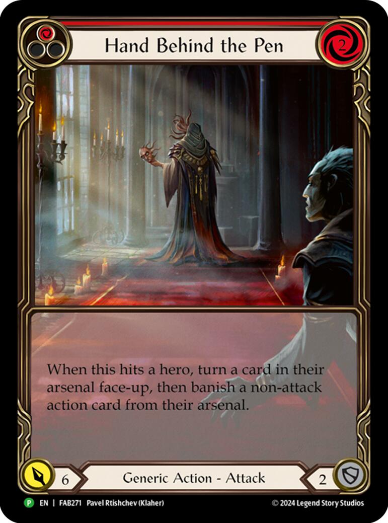 Hand Behind the Pen (Extended Art) - FAB271