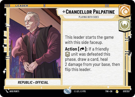 Chancellor Palpatine - Playing Both Sides