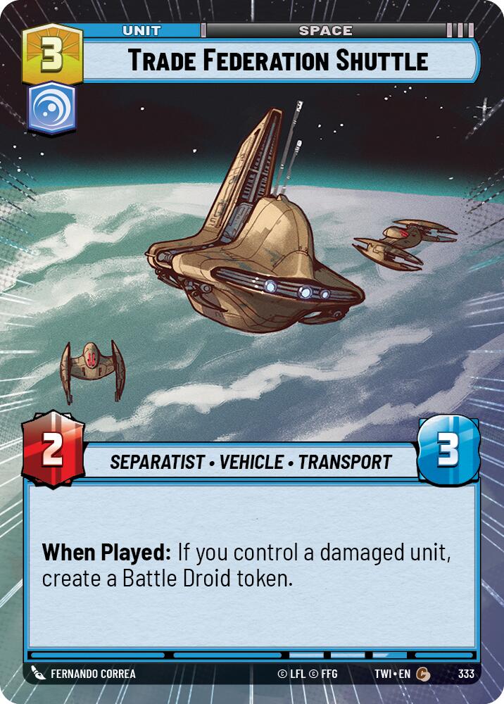 Trade Federation Shuttle (Hyperspace)