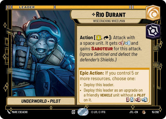 Rio Durant - Wisecracking Wheelman