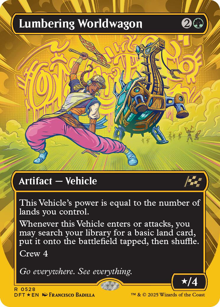 Lumbering Worldwagon (Borderless) (First-Place Foil)