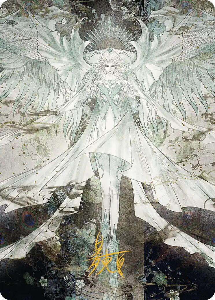 Hydaelyn, the Mothercrystal Art Card (Gold-Stamped Signature)