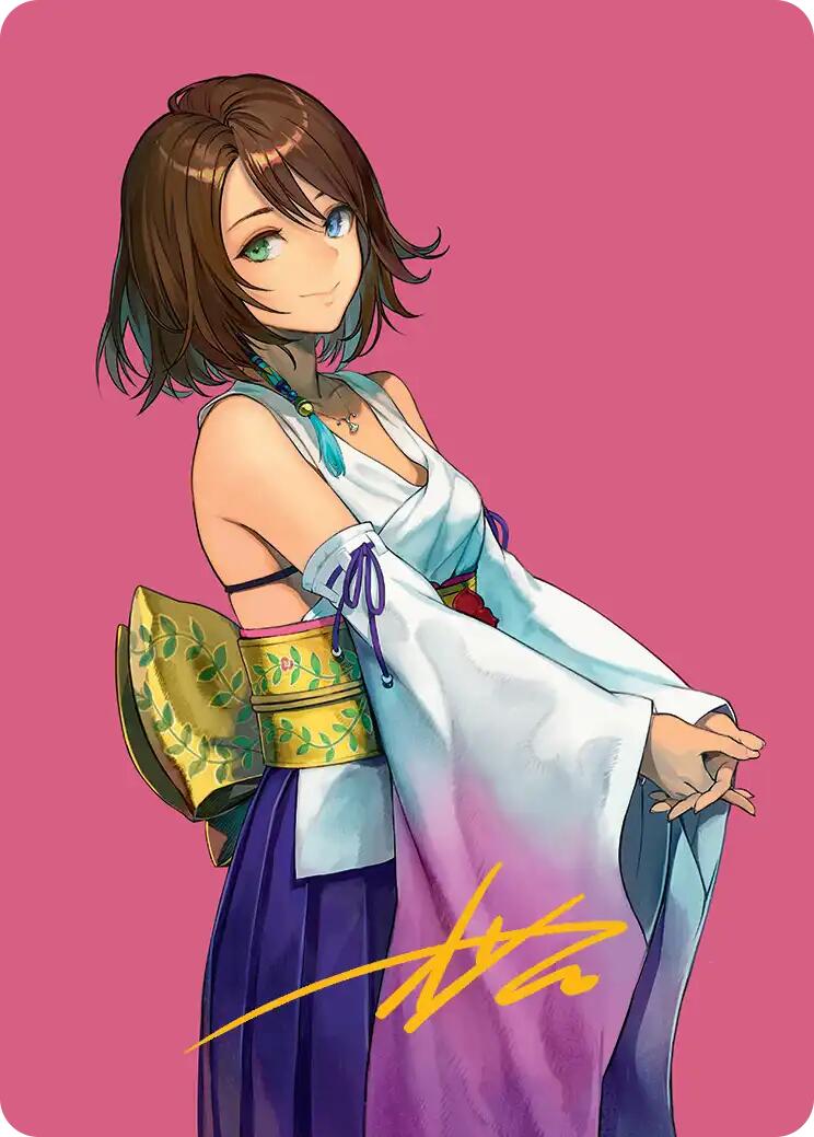 Yuna, Hope of Spira Art Card (Gold-Stamped Signature)