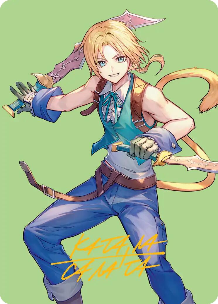 Zidane, Tantalus Thief Art Card (Gold-Stamped Signature)