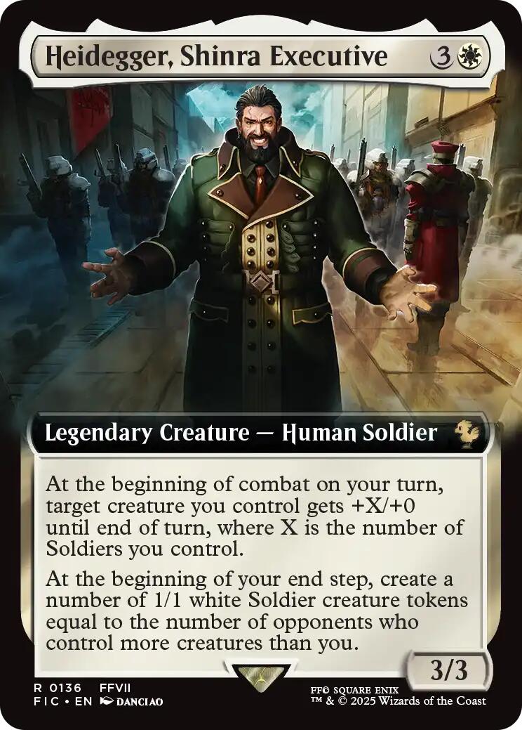 Heidegger, Shinra Executive (Extended Art)
