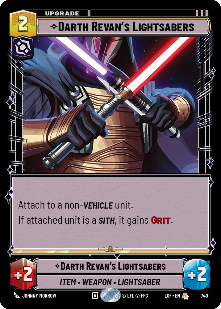 Darth Revan's Lightsabers (Foil)