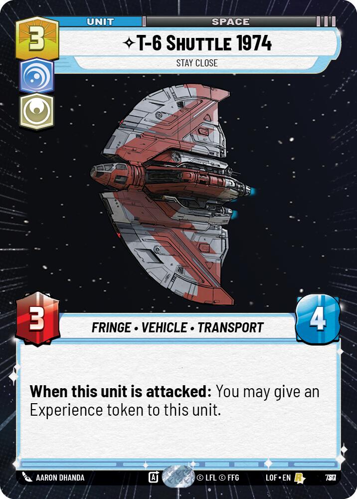 T-6 Shuttle 1974 - Stay Close (Hyperspace Foil)