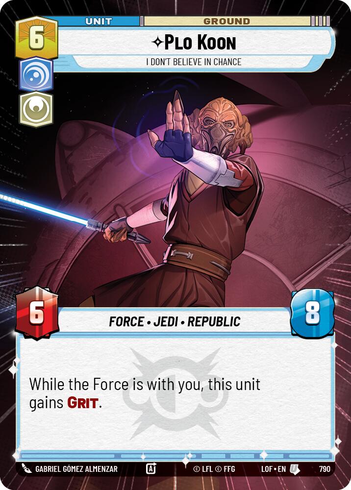 Plo Koon - I Don't Believe in Chance (Hyperspace Foil)