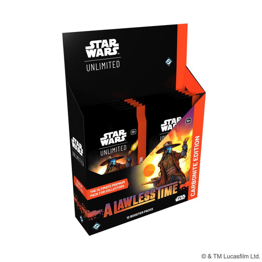 Star Wars Unlimited - A Lawless Time Carbonite Booster Display