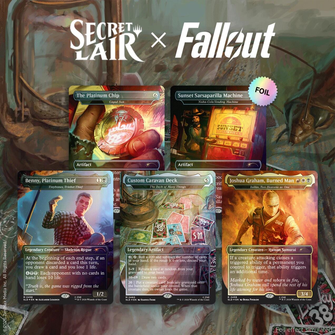 Secret Lair Drop: Secret Lair x Fallout: Welcome to New Vegas - Traditional Foil Edition