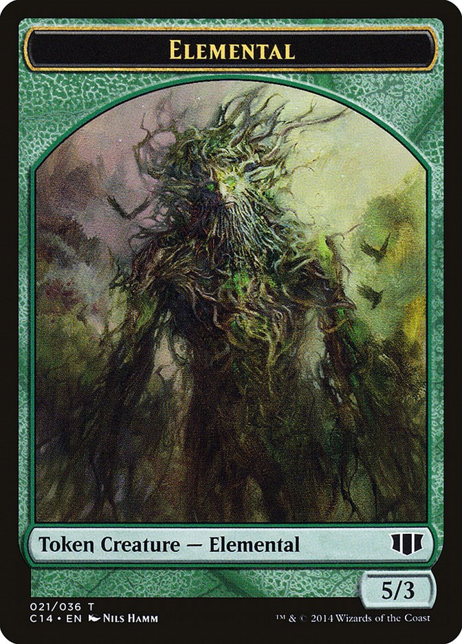 Elemental // Beast (019) Double-Sided Token