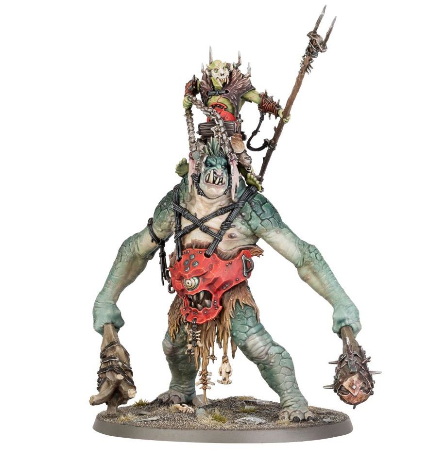 Age of Sigmar: Breaka-boss on Mirebrute Troggoth