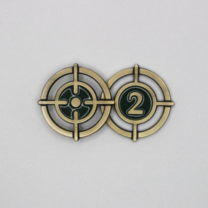 Aim | Shoot Twice Metal Token