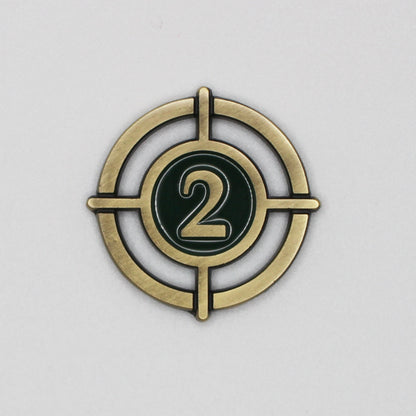 Aim | Shoot Twice Metal Token