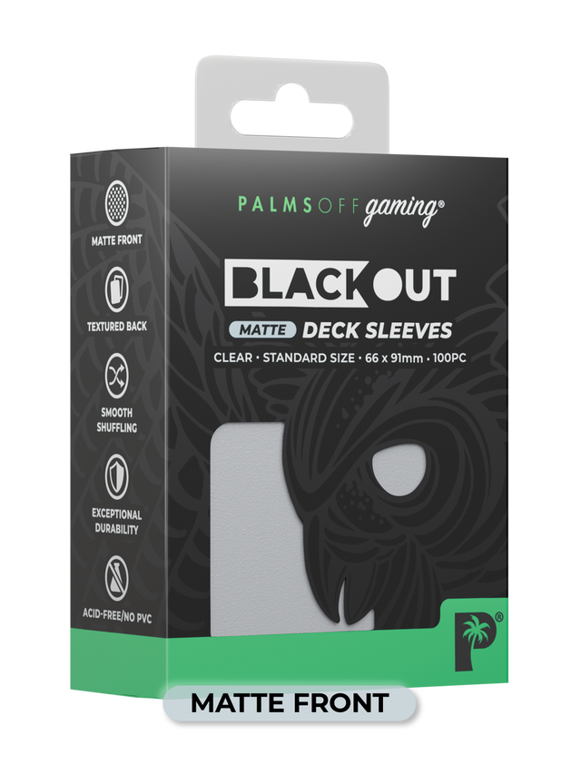 Palms Off Blackout Deck Sleeves (100)