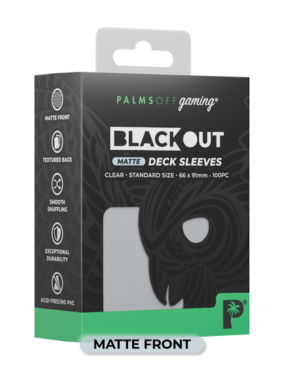 Palms Off Blackout Deck Sleeves (100)