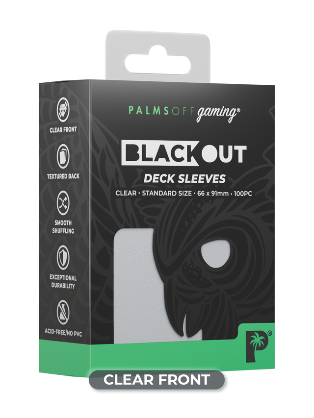 Palms Off Blackout Deck Sleeves (100)