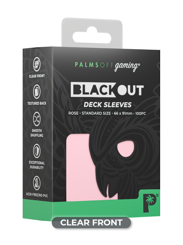 Palms Off Blackout Deck Sleeves (100)