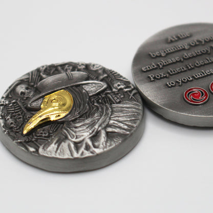 Bloodrot Pox Metal Token