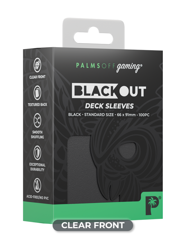 Palms Off Blackout Deck Sleeves (100)