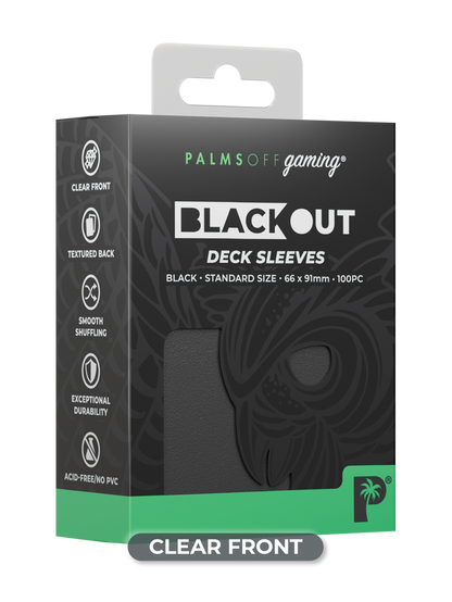 Palms Off Blackout Deck Sleeves (100)