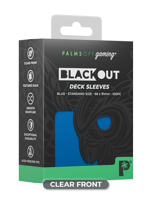 Palms Off Blackout Deck Sleeves (100)