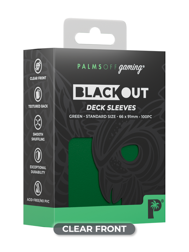 Palms Off Blackout Deck Sleeves (100)