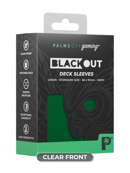 Palms Off Blackout Deck Sleeves (100)