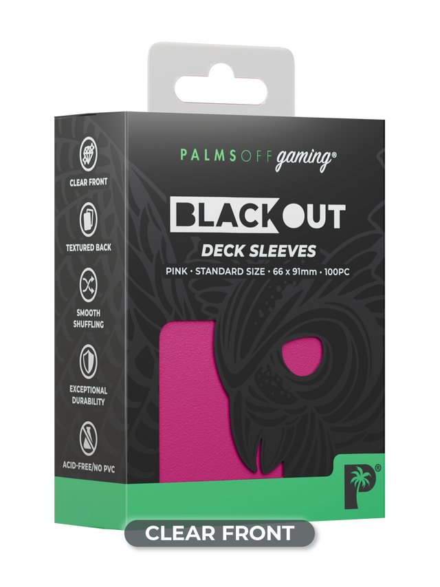 Palms Off Blackout Deck Sleeves (100)