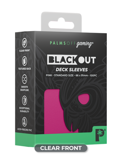 Palms Off Blackout Deck Sleeves (100)