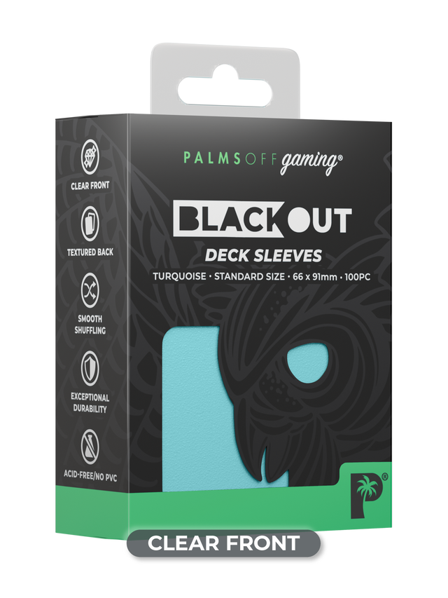 Palms Off Blackout Deck Sleeves (100)