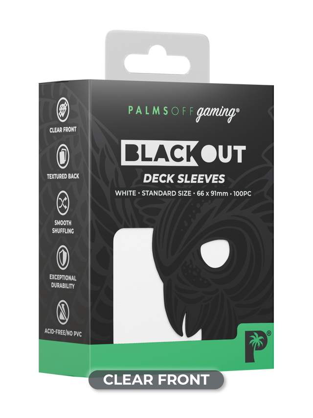 Palms Off Blackout Deck Sleeves (100)