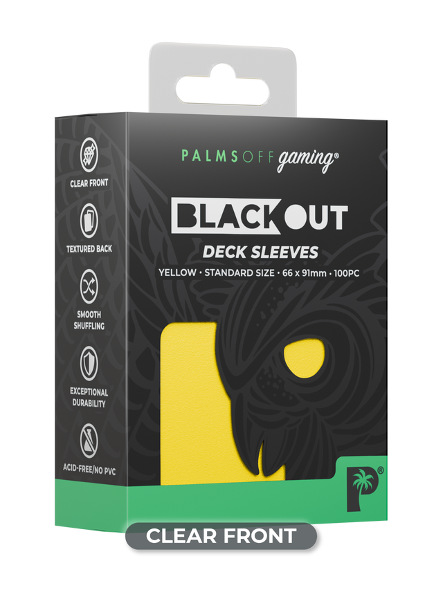 Palms Off Blackout Deck Sleeves (100)
