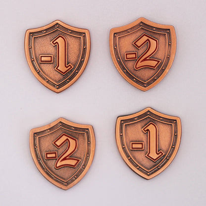 Defense Tokens/Shield Tokens, Equipment Set: 4 x Tokens