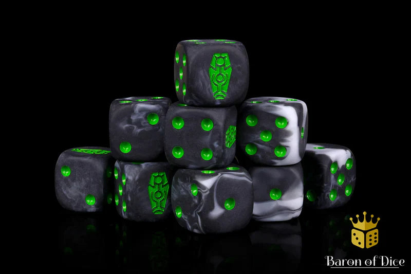 Baron of Dice: Day of the Dead, Green Coffin - D6 (25)