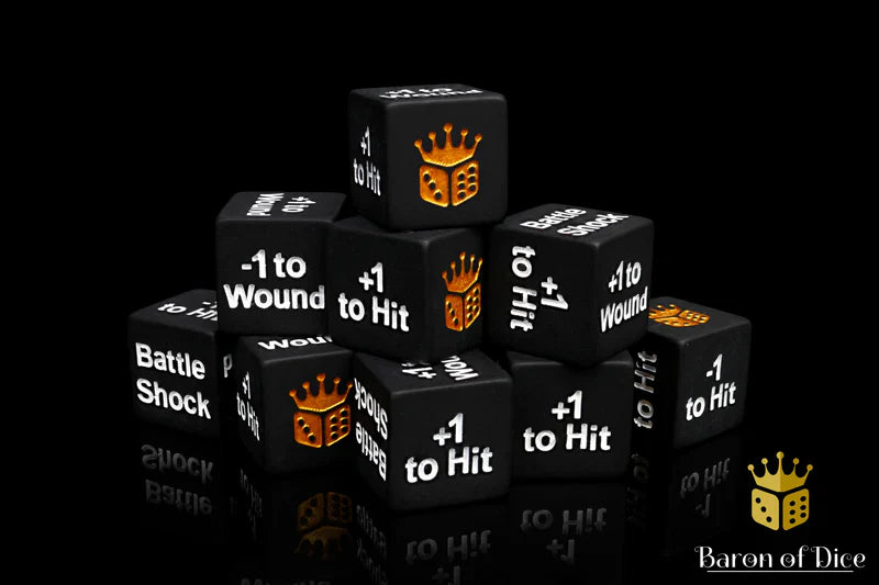 Baron of Dice: Battleshock & Counter - D6 (10)